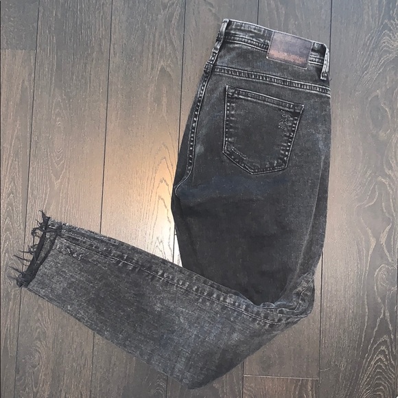 Zara Denim - Zara skinny grey distressed denim